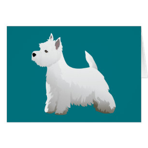 West Highland White Terrier Breed Design Card