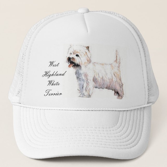 West Highland White Terrier Cap Truckerkappe (Vorderseite)