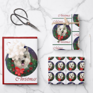 West Highland White Terrier Christmas Geschenkpapier Set