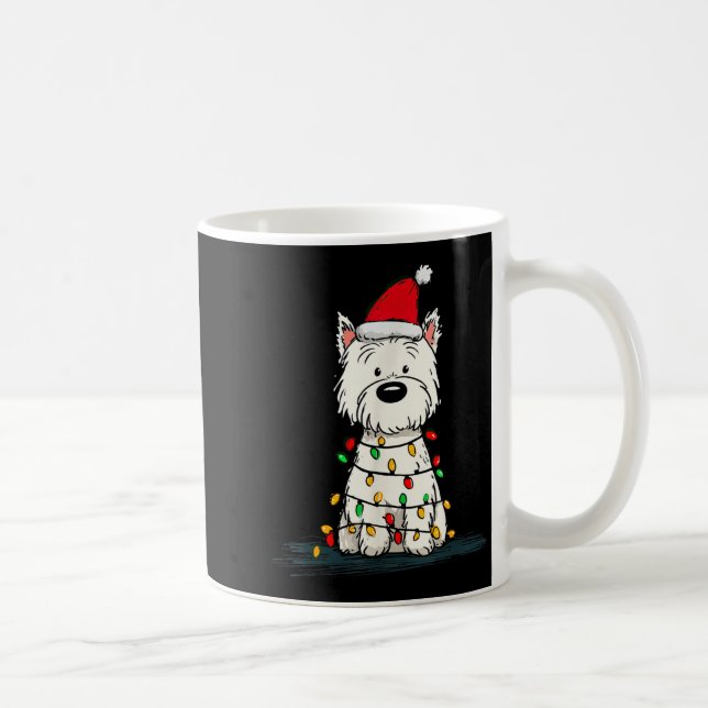 West Highland White Terrier Christmas Graphics Dog Kaffeetasse (Rechts)