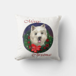 West Highland White Terrier Christmas Kissen