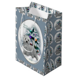 West Highland White Terrier Christmas Mittlere Geschenktüte