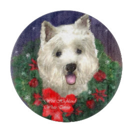 West Highland White Terrier Christmas Schneidebrett