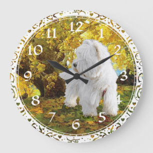 West Highland White Terrier Clock Große Wanduhr