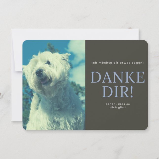 West Highland White Terrier Dankeskarte (Vorderseite)