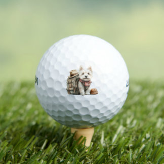 West Highland White Terrier Dog Lover Golf Balls Golfball