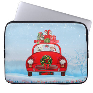 West Highland White Terrier Dog mit dem Weihnachts Laptopschutzhülle