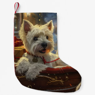 West Highland White Terrier Dog Weihnachtsfest Kleiner Weihnachtsstrumpf