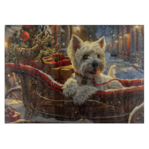 West Highland White Terrier Dog Weihnachtsfest Schneidebrett