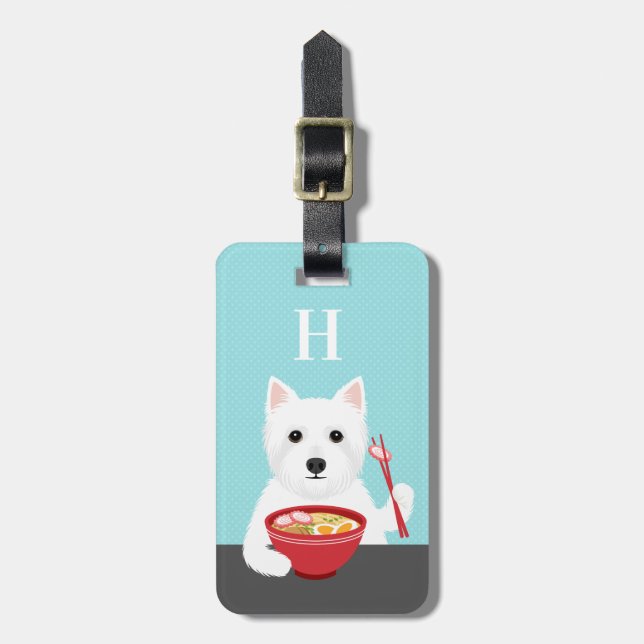 West Highland White Terrier-Gepäckanhänger Gepäckanhänger (Vorderseite vertikal)
