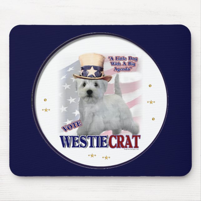 West Highland White Terrier Geschenke Mousepad (Vorne)