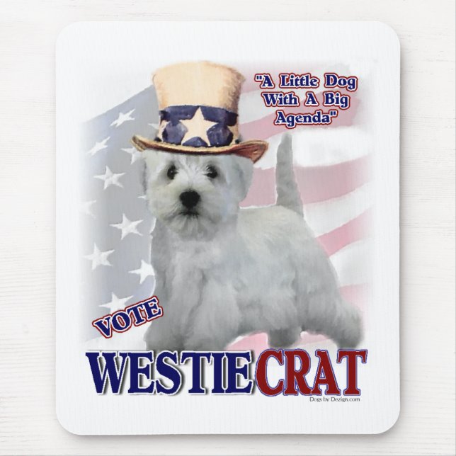West Highland White Terrier Geschenke Mousepad (Vorne)