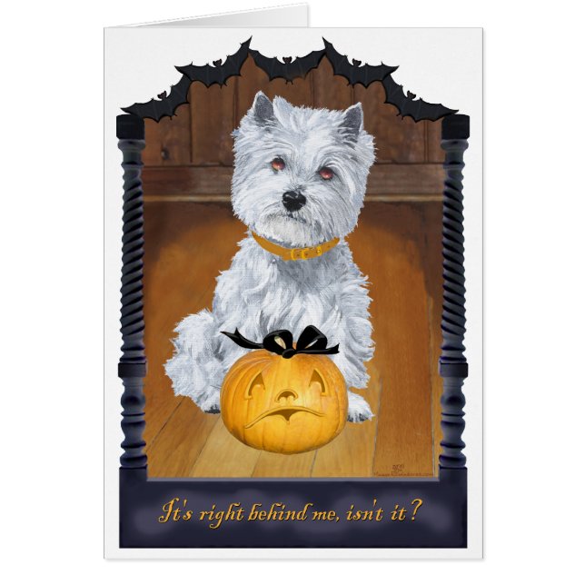 West Highland White Terrier HALLOWEEN (Vorne)