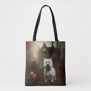 West Highland White Terrier Halloween Beängstigend