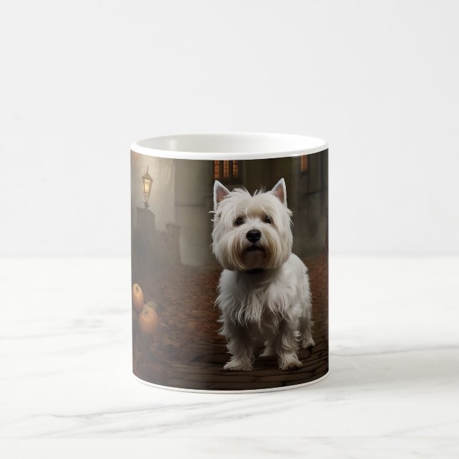 West Highland White Terrier Halloween Beängstigend Kaffeetasse (Mittel)