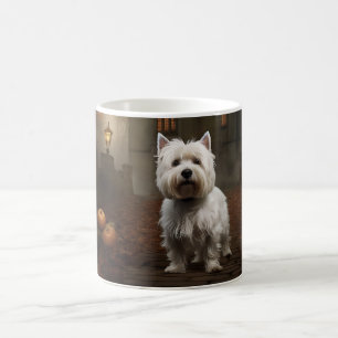 West Highland White Terrier Halloween Gruselig Kaffeetasse