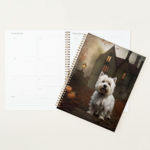 West Highland White Terrier Halloween Gruselig Planer