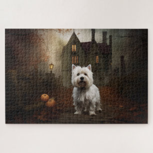 West Highland White Terrier Halloween Gruselig Puzzle