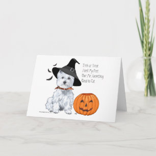 West Highland White Terrier Halloween Karte