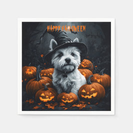 West Highland White Terrier Halloween Serviette