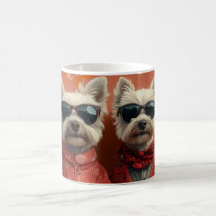 West Highland White Terrier Heart Valentine's Day Kaffeetasse