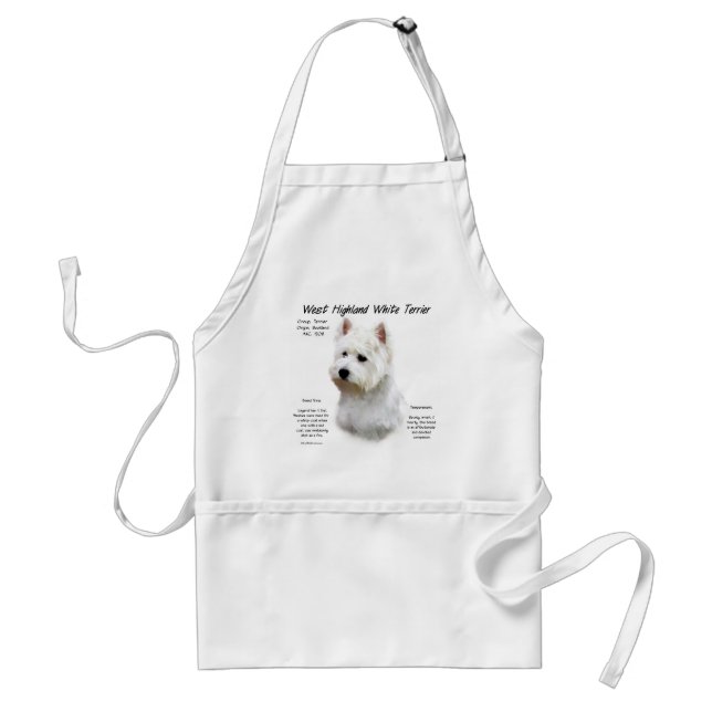 West Highland White Terrier History Design Schürze (Vorne)