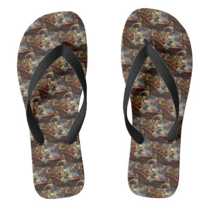 West Highland White Terrier Hund Weihnachten Festl Flip Flops