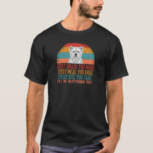 West Highland White Terrier jeden Snack, den Sie m T-Shirt