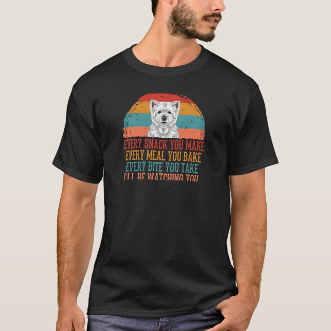 West Highland White Terrier jeden Snack, den Sie m T-Shirt (Vorderseite)