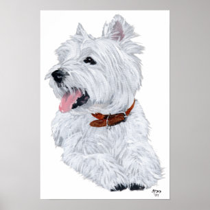 West Highland White Terrier Koch Poster
