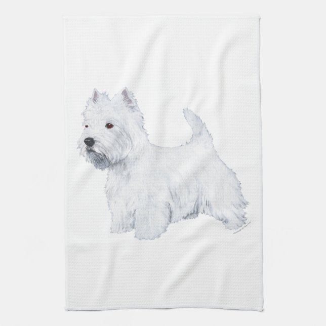 West Highland White Terrier Küchentuch (Vertikal)