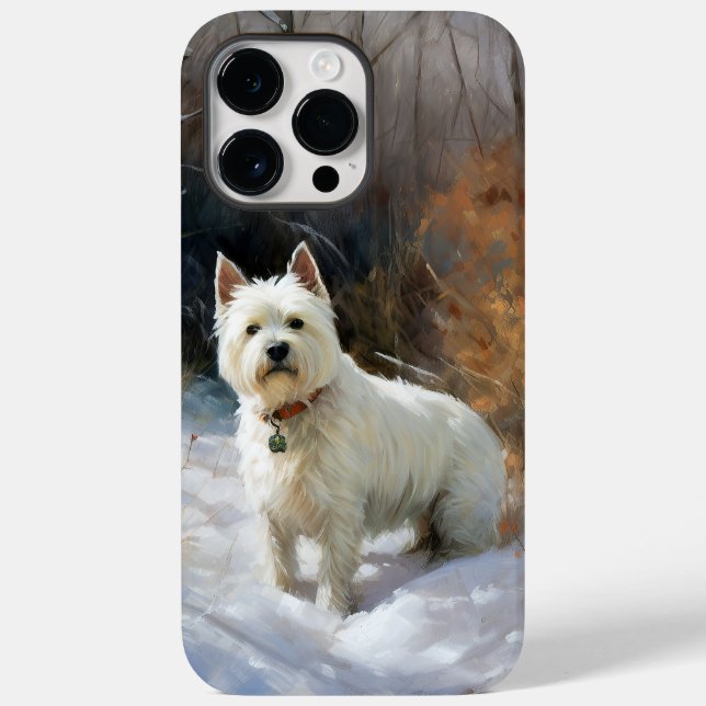 West Highland White Terrier lassen es Weihnachten  Case-Mate iPhone Hülle (Rückseite)
