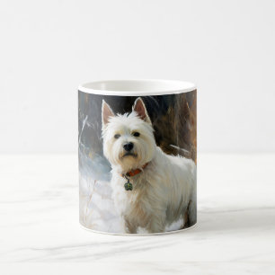 West Highland White Terrier lassen es Weihnachten  Kaffeetasse