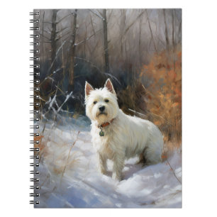 West Highland White Terrier lassen es Weihnachten Notizblock