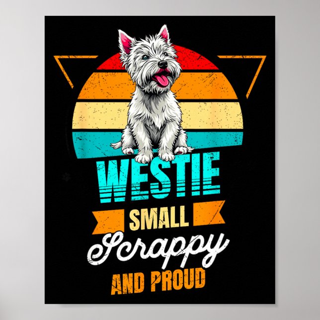 West Highland White Terrier Lover Funny Westie Dog Poster (Vorne)