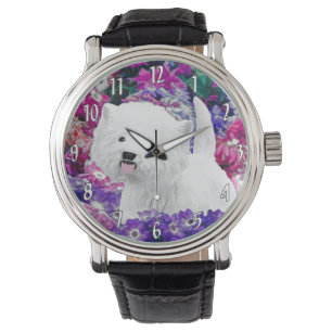West Highland White Terrier Malerei Hund Kunst Armbanduhr
