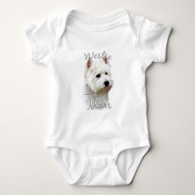 West Highland White Terrier Mama 2 Baby Strampler (Vorderseite)