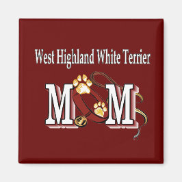West Highland White Terrier Mama Geschenke Magnet