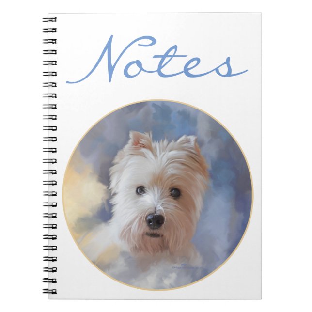 West Highland White Terrier Notizblock (Vorderseite)