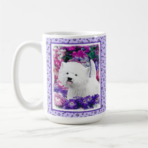 West Highland White Terrier Painting Dog Art Kaffeetasse