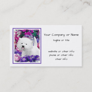 West Highland White Terrier Painting Dog Art Visitenkarte