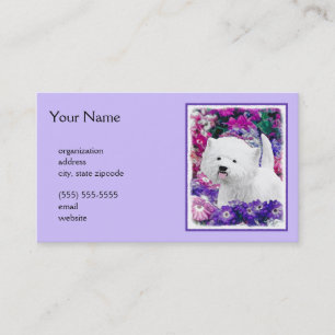 West Highland White Terrier Painting Dog Art Visitenkarte