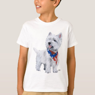 West Highland White Terrier Patriotisch T-Shirt