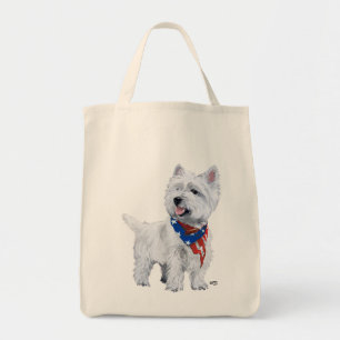 West Highland White Terrier Patriotisch Tragetasche