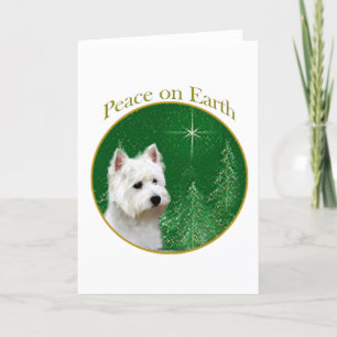 West Highland White Terrier Peace Feiertagskarte