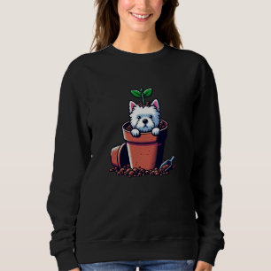 West Highland White Terrier Planter Gartenhund Sweatshirt