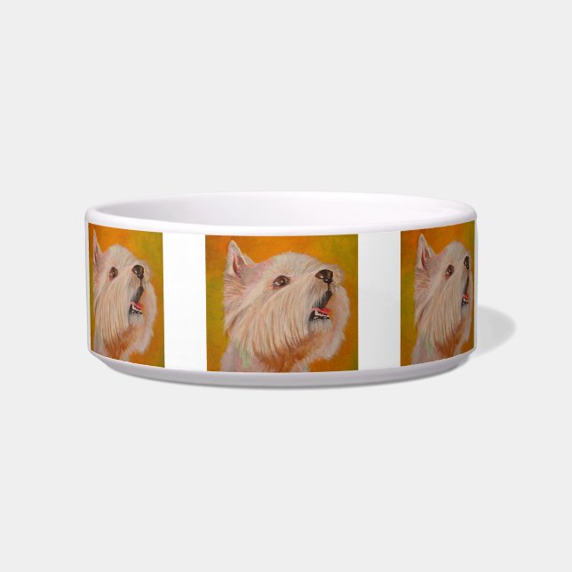 West Highland White Terrier Portrait Napf (Vorderseite)