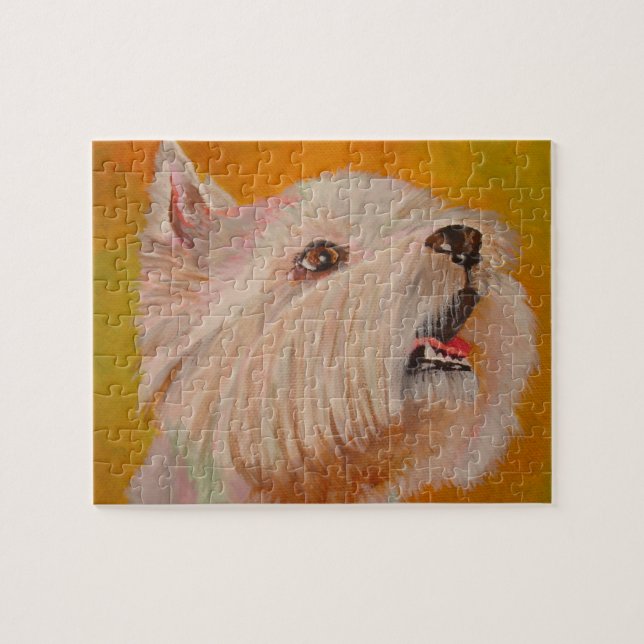 West Highland White Terrier Portrait Puzzle (Horizontal)