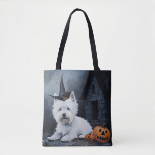 West Highland White Terrier Pumpkin Halloween