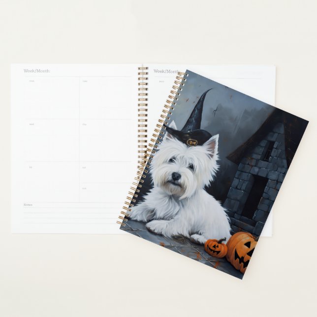 West Highland White Terrier Pumpkin Halloween Planer (Anzeige)